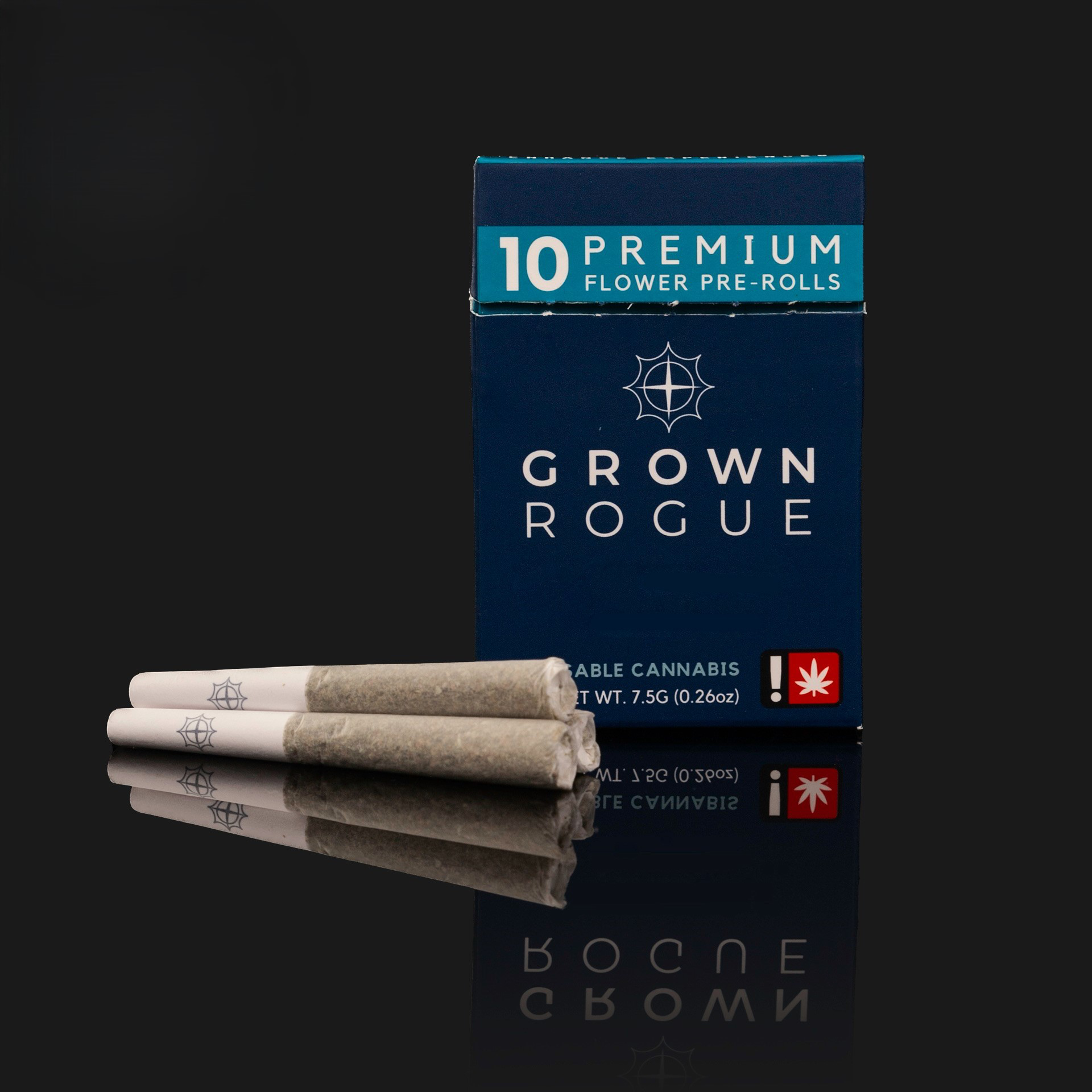 Photograph of product: Grown Rogue .5g MENDO BREATH/RAINBOW RUNTZ Pre Roll 10pk