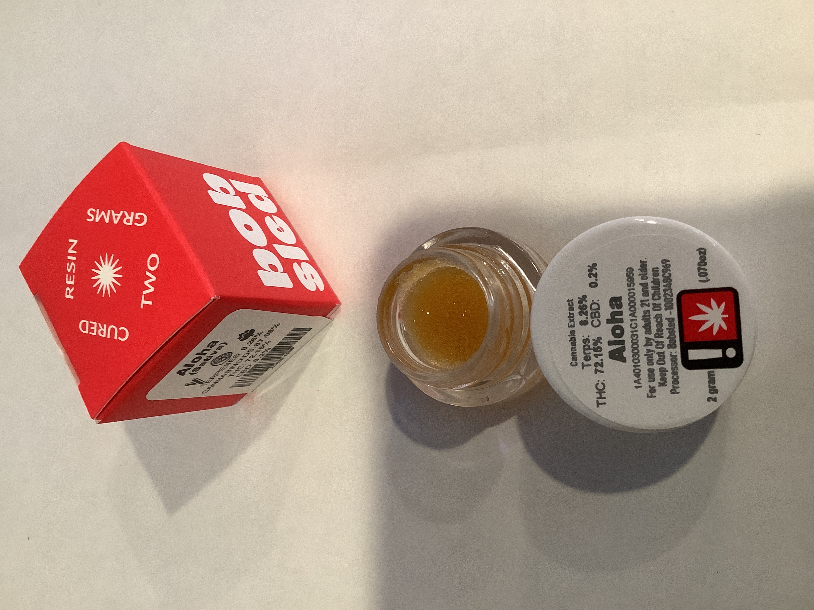 Photograph of product: Bobsled - ALOHA - Cured Resin - (2g) - S