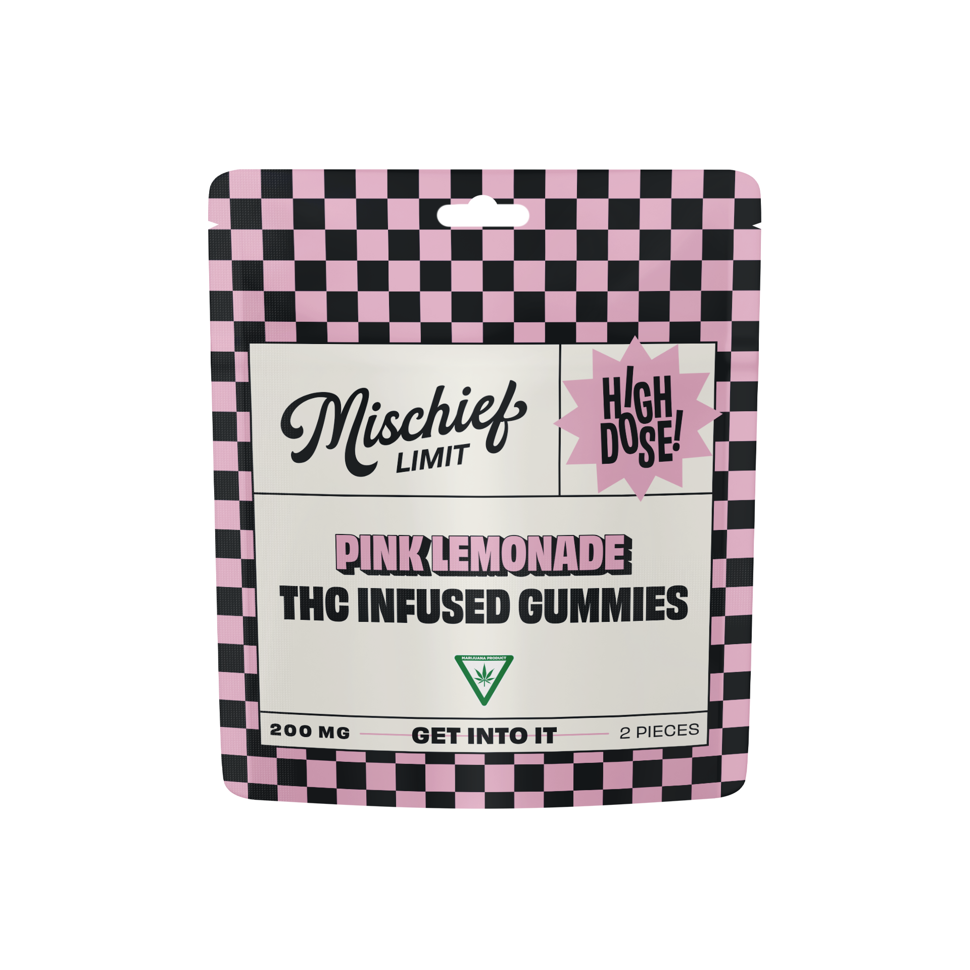Photograph of Product: Mischief | Pink Lemonade | Gummies | 200mg