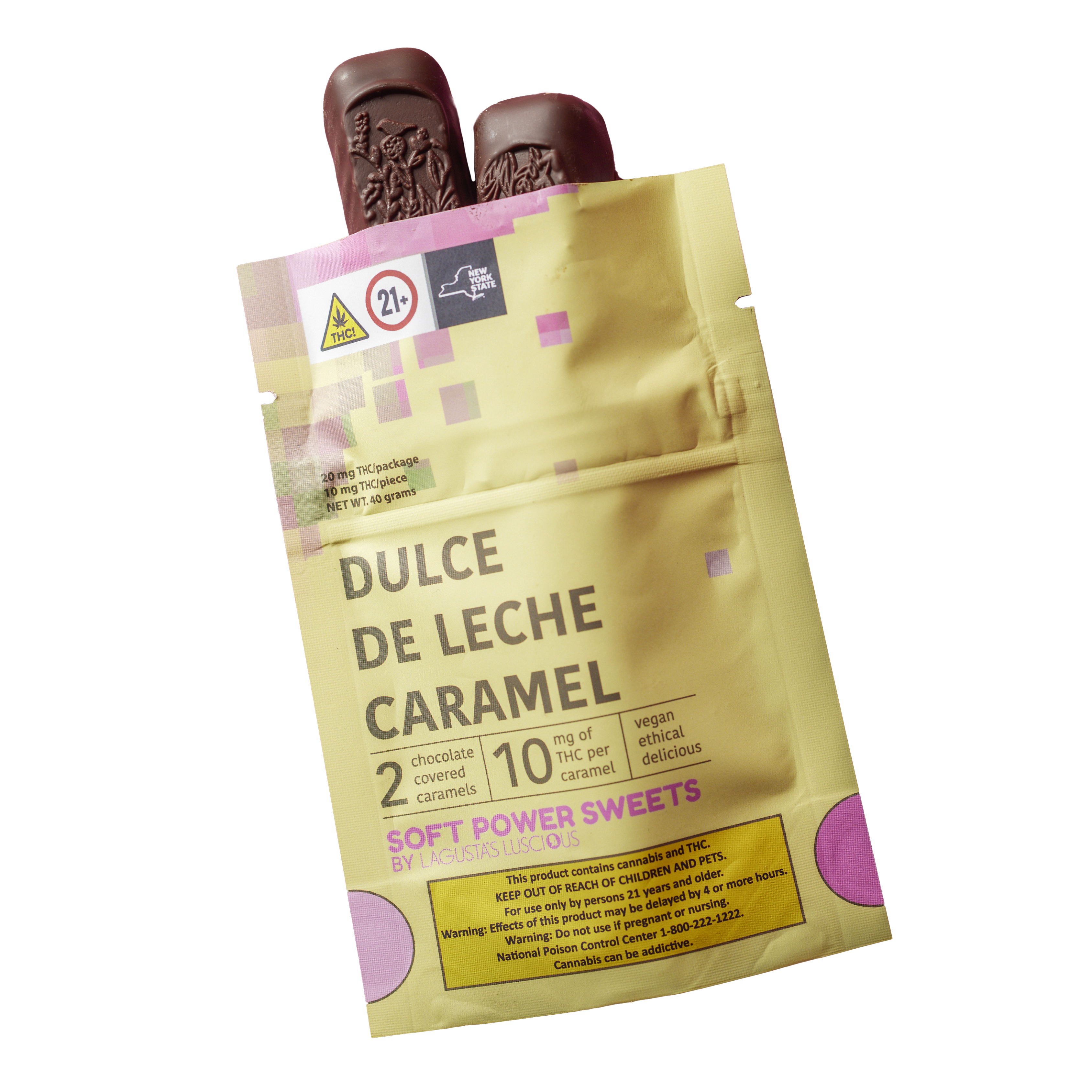 Photograph of product: Soft Power Sweet | Dulce De Leche Caramel l Chocolate | 20mg