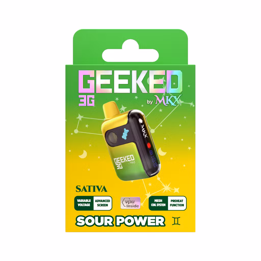 Photograph of product: Geeked - 3g Disposable - Sour Power Oui'd