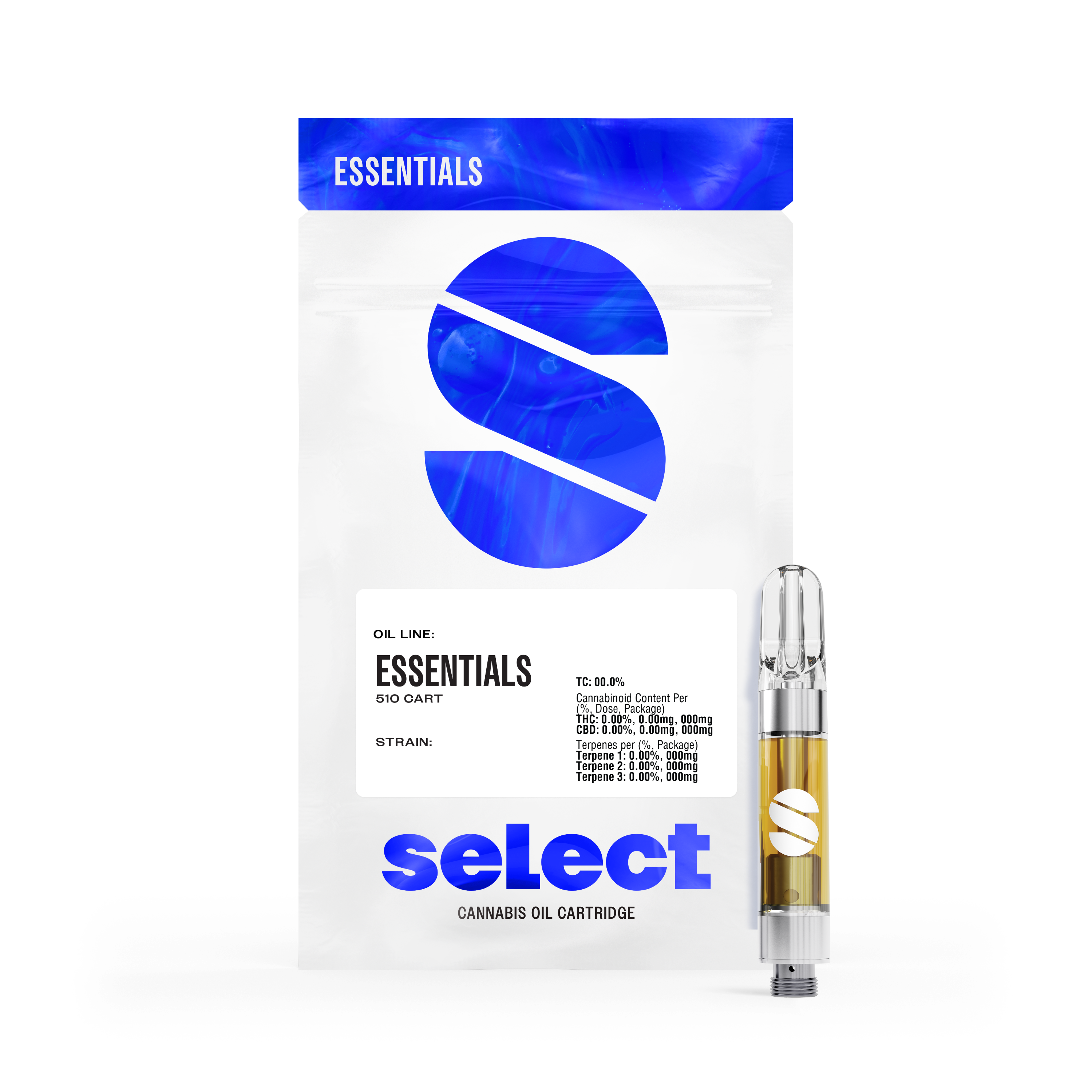 Photograph of product: Select  1G Cartridge Berry Gelato 84.05%TH-oui Oui'd