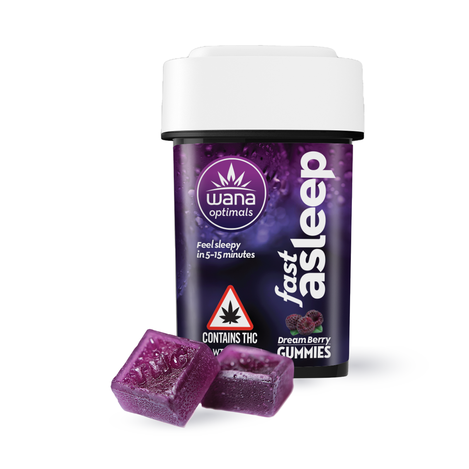 Photograph of product: Fast Asleep Dream Berry 5:1:1:1 CBD:CBN:CBG:TH-oui | 100mg