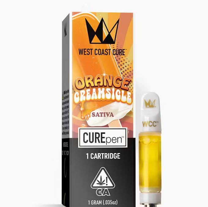 Photograph of product: West Coast Cure Orange Creamsicle Cartridge 1g