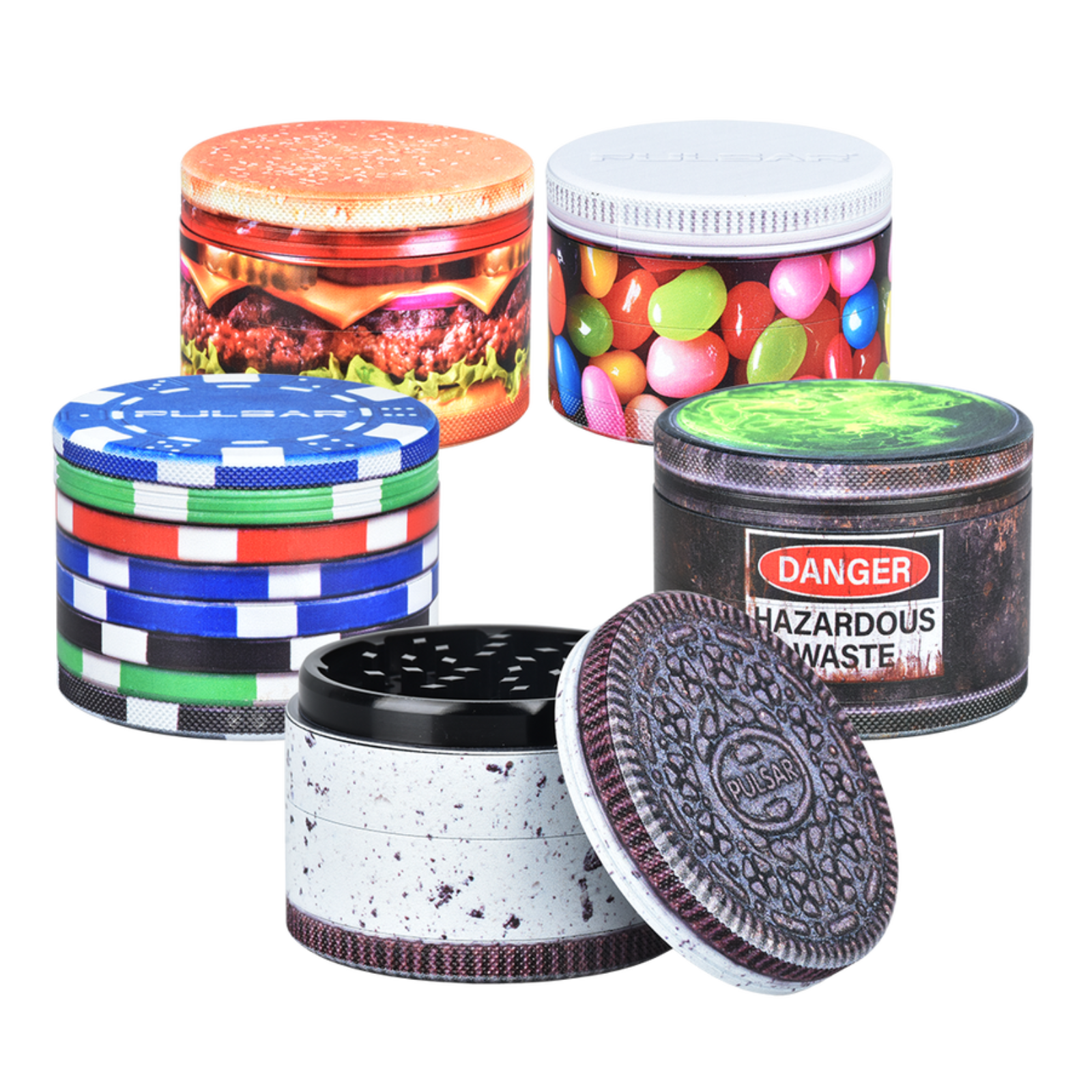 Photograph of product: Grinders | Aluminum Design Series 2.5'' | Pulsar