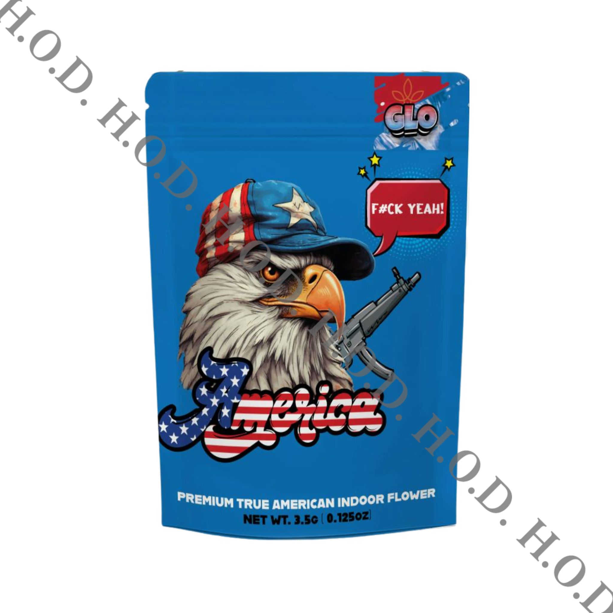 Photograph of product: Glo America F#CK Yeah! 3.5g