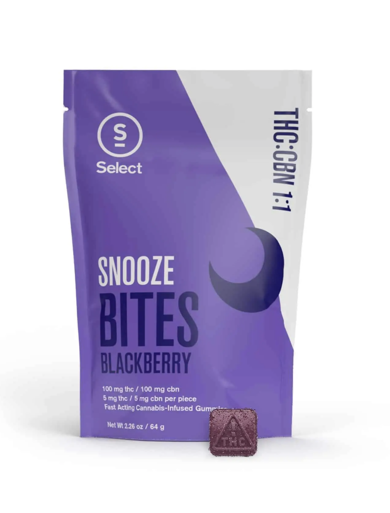 Photograph of product: 100mg Nano Snooze Bites | Blackberry