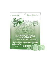 Photograph of product: Nano Green Apple 20:1 Cbd:Thc  Gummies