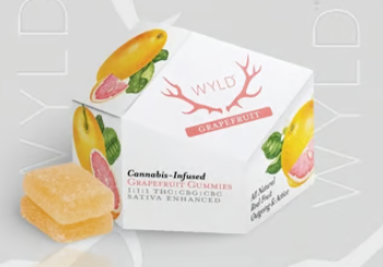 Photograph of product: Wyld - Gummies - (S) - 1:1: Grapefruit - 100mg
