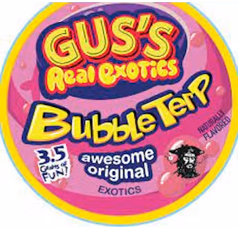 Photograph of product: Gus's Exotics | BubbleTerp Pre-Pack Flower - 3.5g