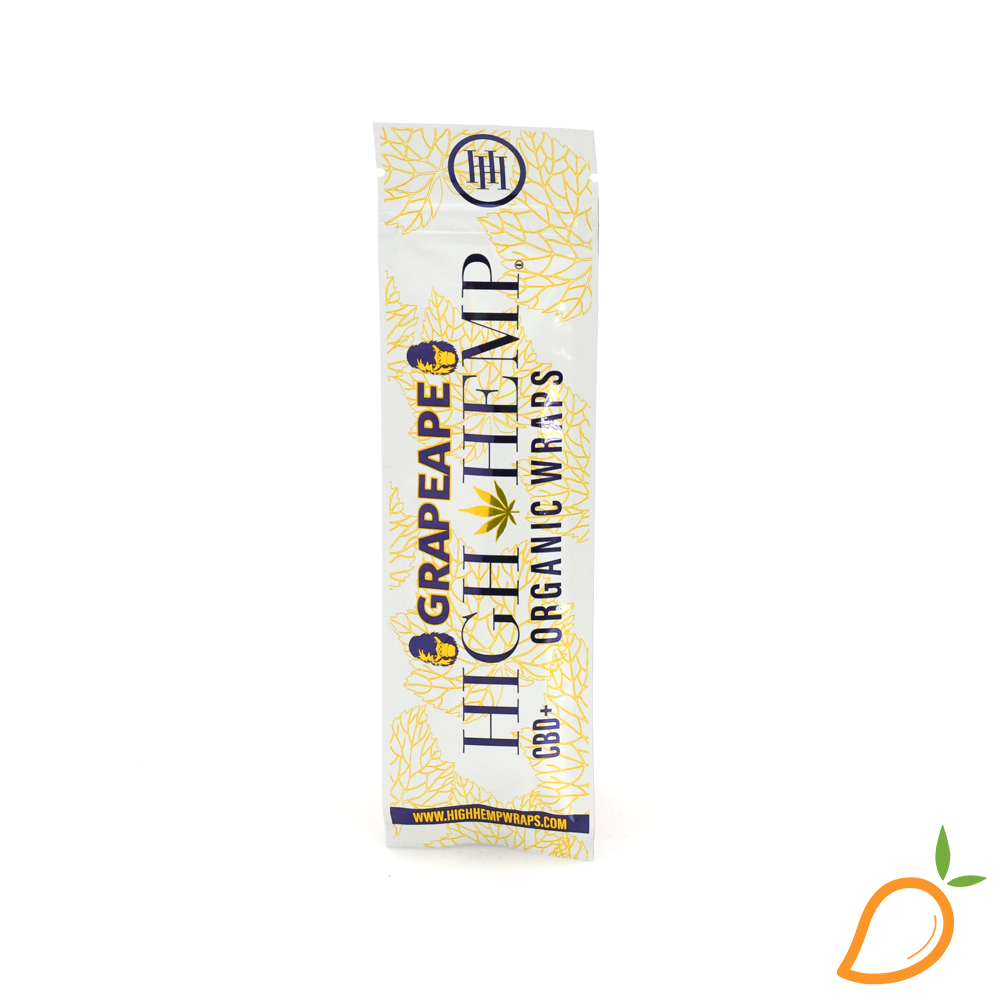 Photograph of product: $1.99 Grape Ape 2pk Organic Wraps High Hemp