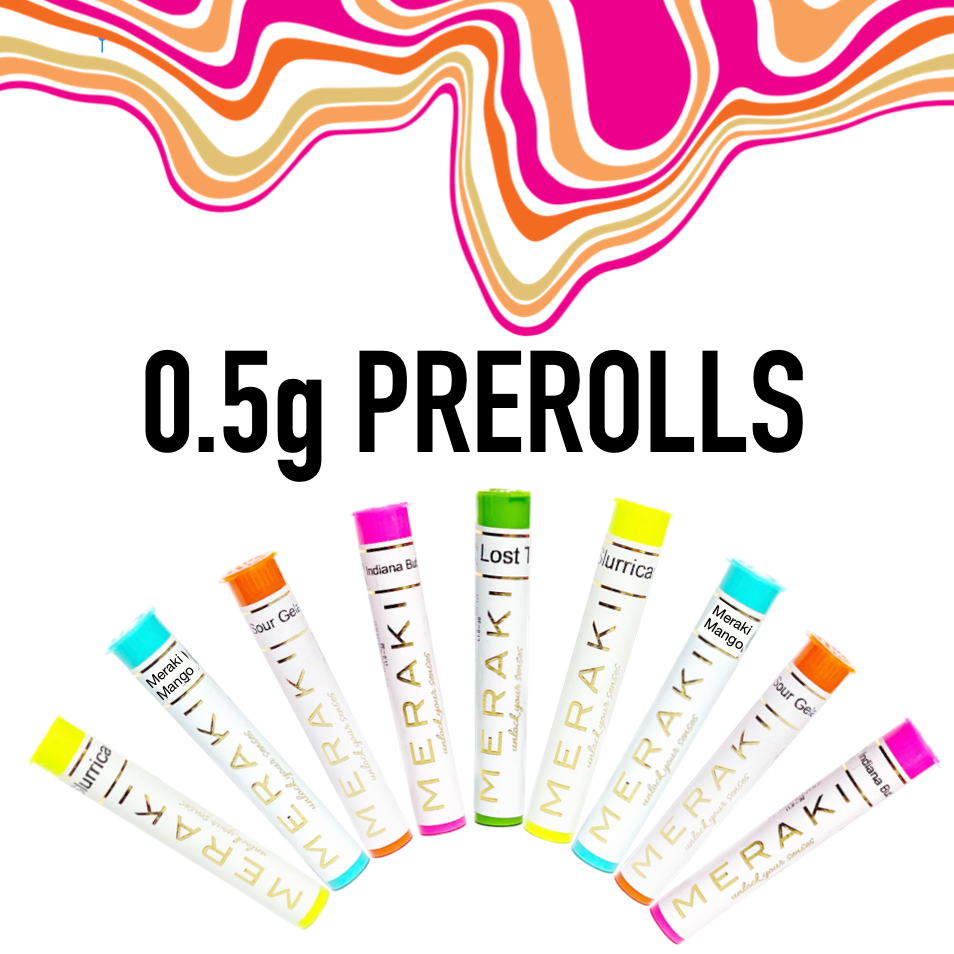 Photograph of product: Meraki > Pre Roll 0.50g > Oui'd > Grateful Breath