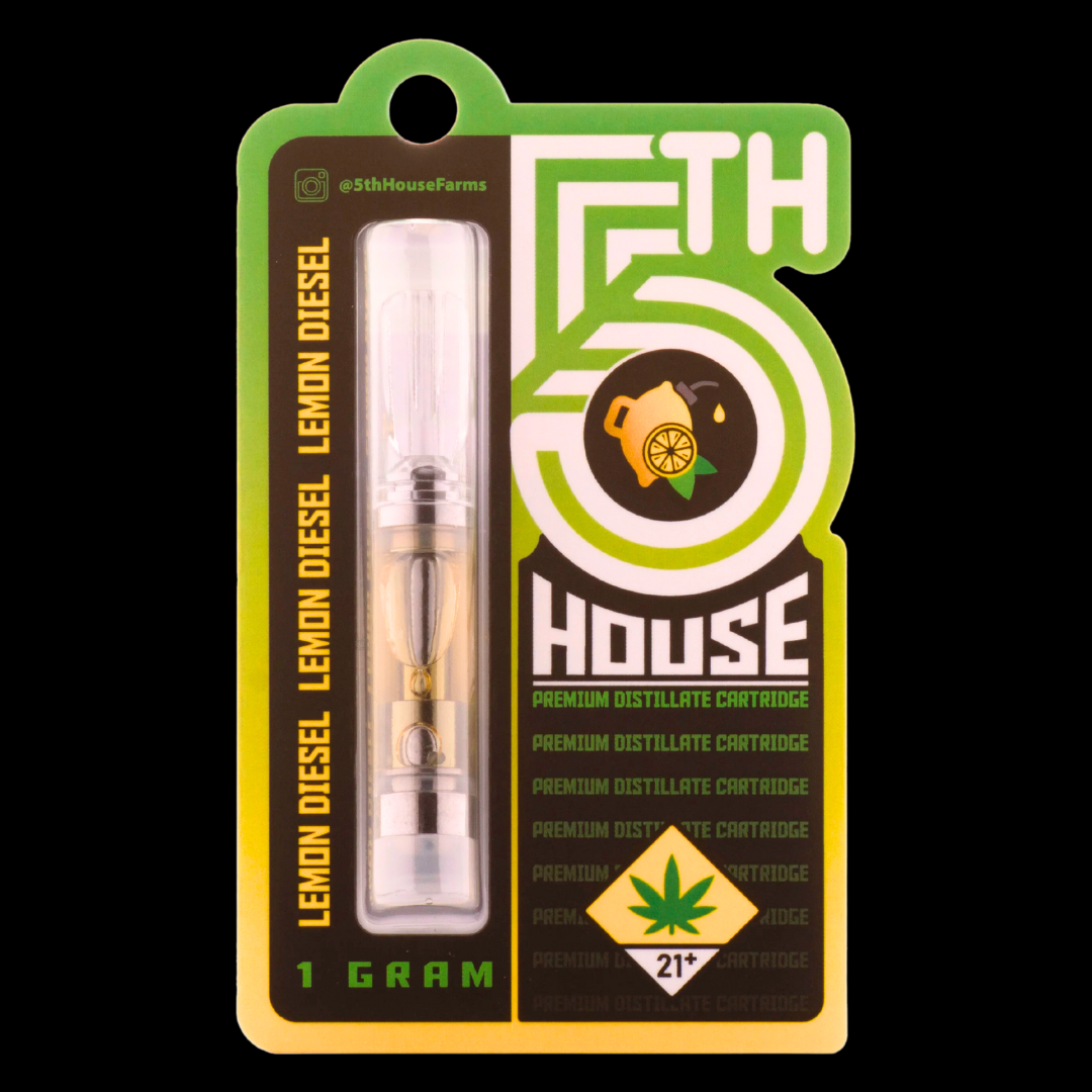 Photograph of product: Lemon Diesel Cartridge 5th House Farms