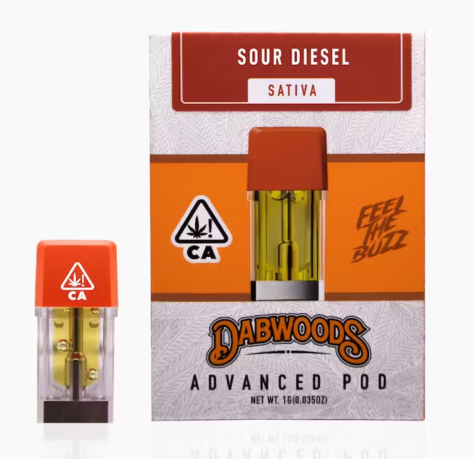 Photograph of product: Dabwoods Sour Diesel Oui'd Pod 1g