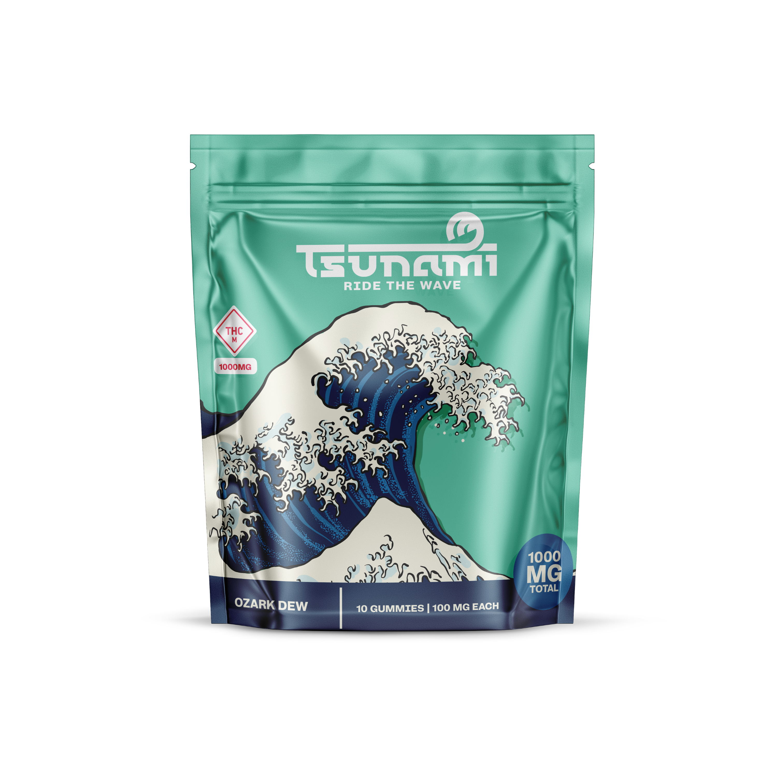 Photograph of product: Ozark Dew | 1000mg | Gummies | Tsunami
