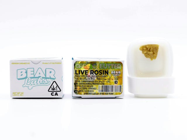 Photograph of product: 1G Cold Cure Rosin Garlic Butter (T3) - Garlic Butter (T3)
