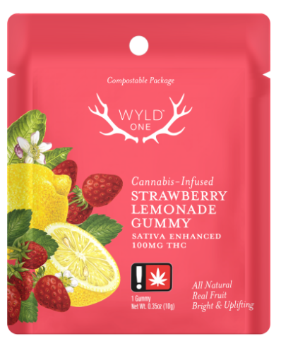 Photograph of product: Wyld One | High Dose | Strawberry Lemonade* | 100mg