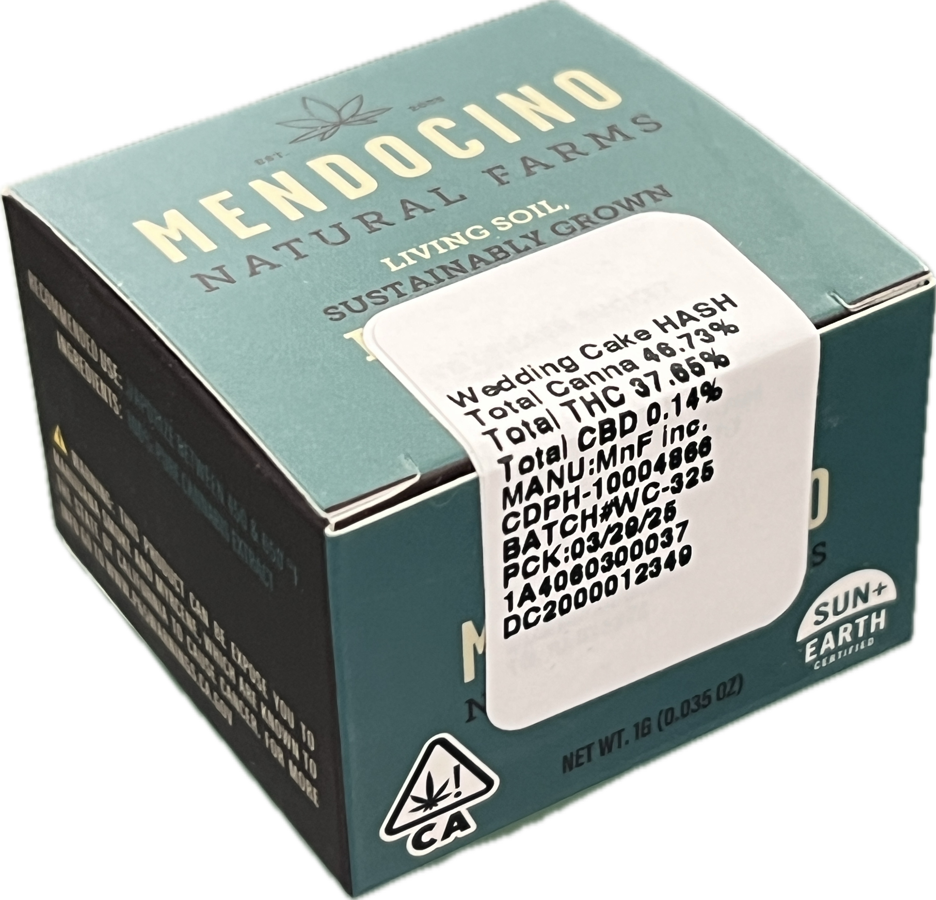 Photograph of product: Mendocino Natural Farms - WEDDING CAKE au chocolat