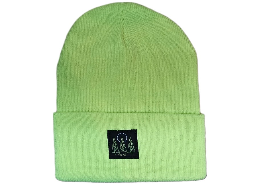 Photograph of product: Neon Yellow Cuffed Beanie