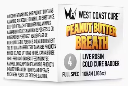 Photograph of product: PEANUT BUTTER BREATH COLD CURE ROSIN