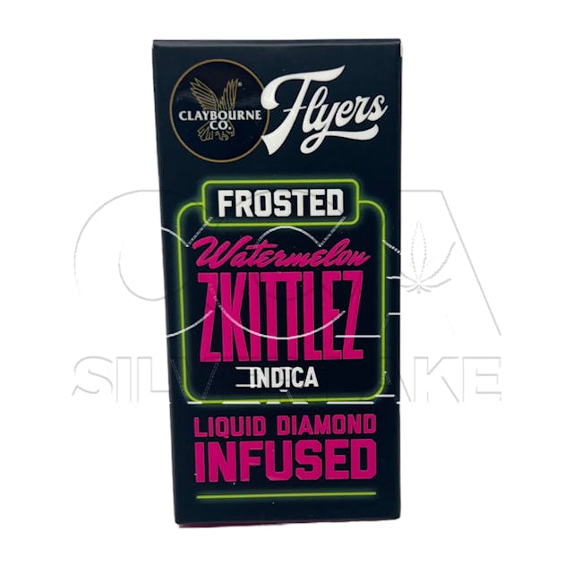 Photograph of product: Flyers Watermelon Zkittlez Frosted Infused 5 Pack 2.5g - 5 pack
