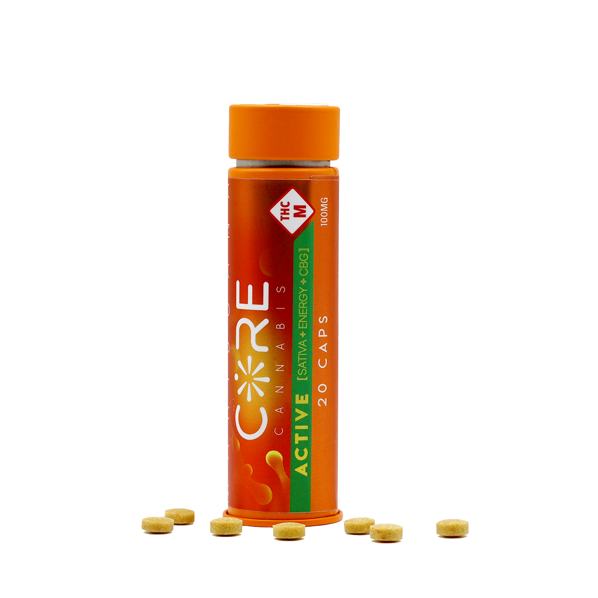 Photograph of Product: Active Fast-Acting Caps (100mg Pills)
