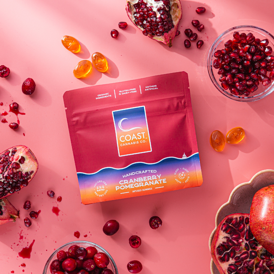 Photograph of product: Cranberry Pomegranate 1:1:1 | 100mg 20 Pieces