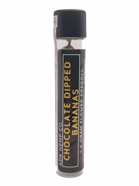Photograph of product: ADK Hemp Co Pre-Roll - Chocolate Dipped Bananas