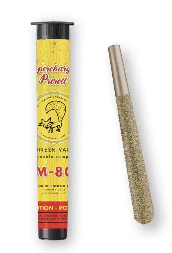 Photograph of product: Mango Super Silver Haze - M80 Infused Pre-Roll - PVX