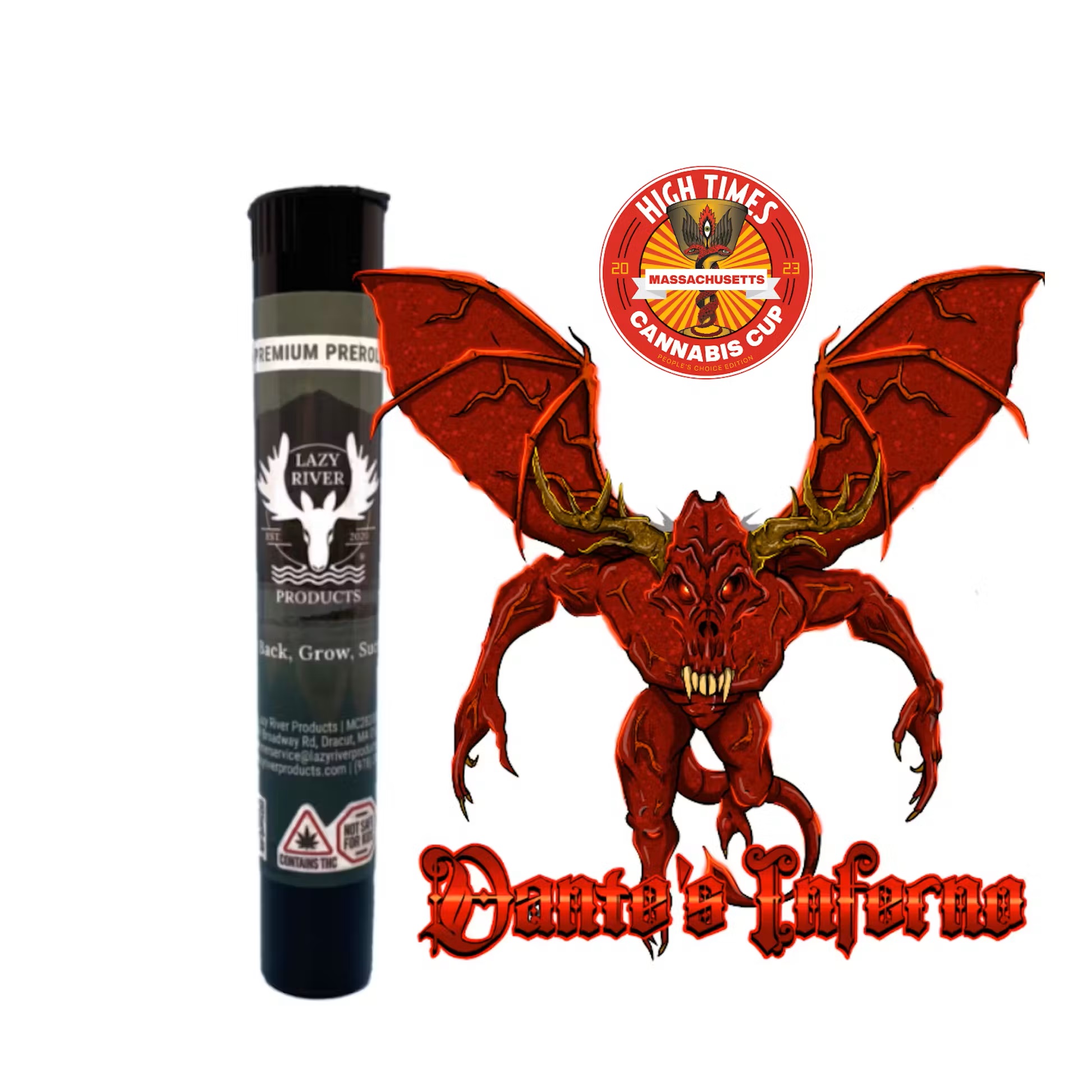 Photograph of product: Dante's Inferno #8 - Preroll 1g