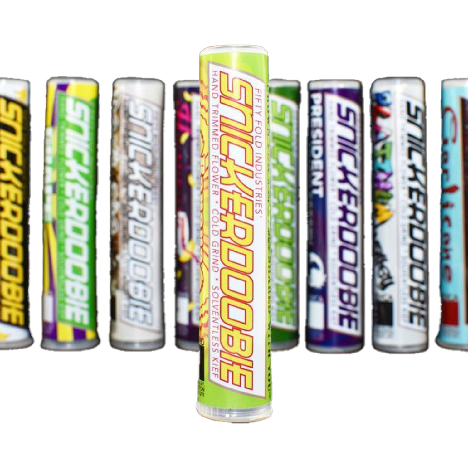 Photograph of product: Fifty Fold | Funky Oranges | Snickerdoobie Infused Pre-roll | DOH | .75g