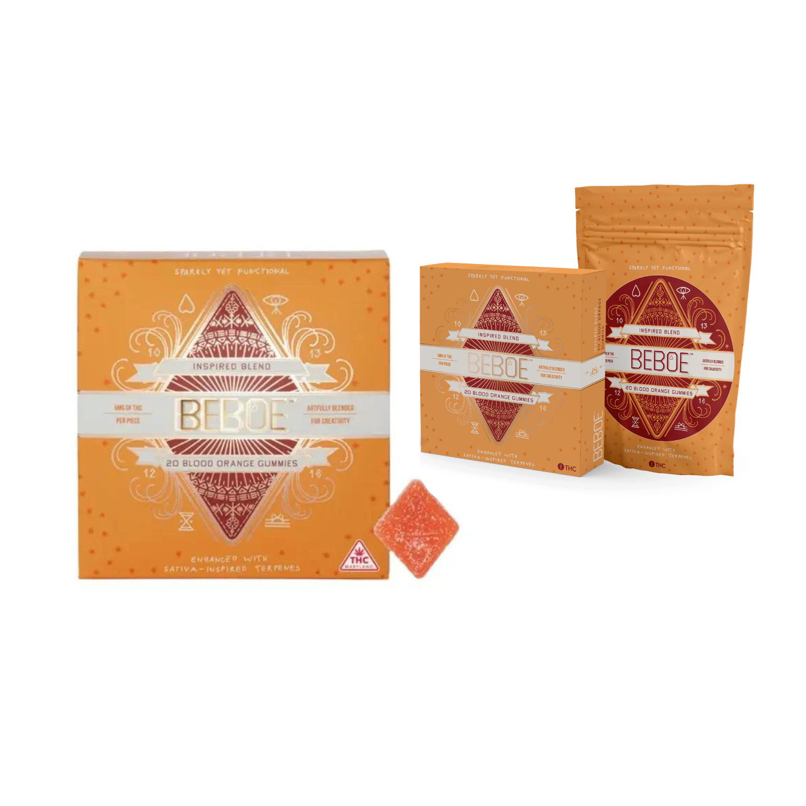 Photograph of product: Blood Orange Beboe 20pk 100mg-S