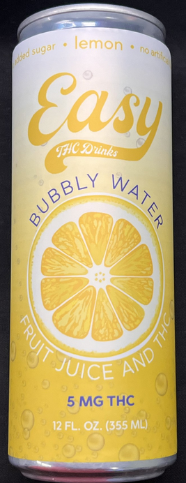 Photograph of product: Easy | Lemon Bubbly Water | 5mg
