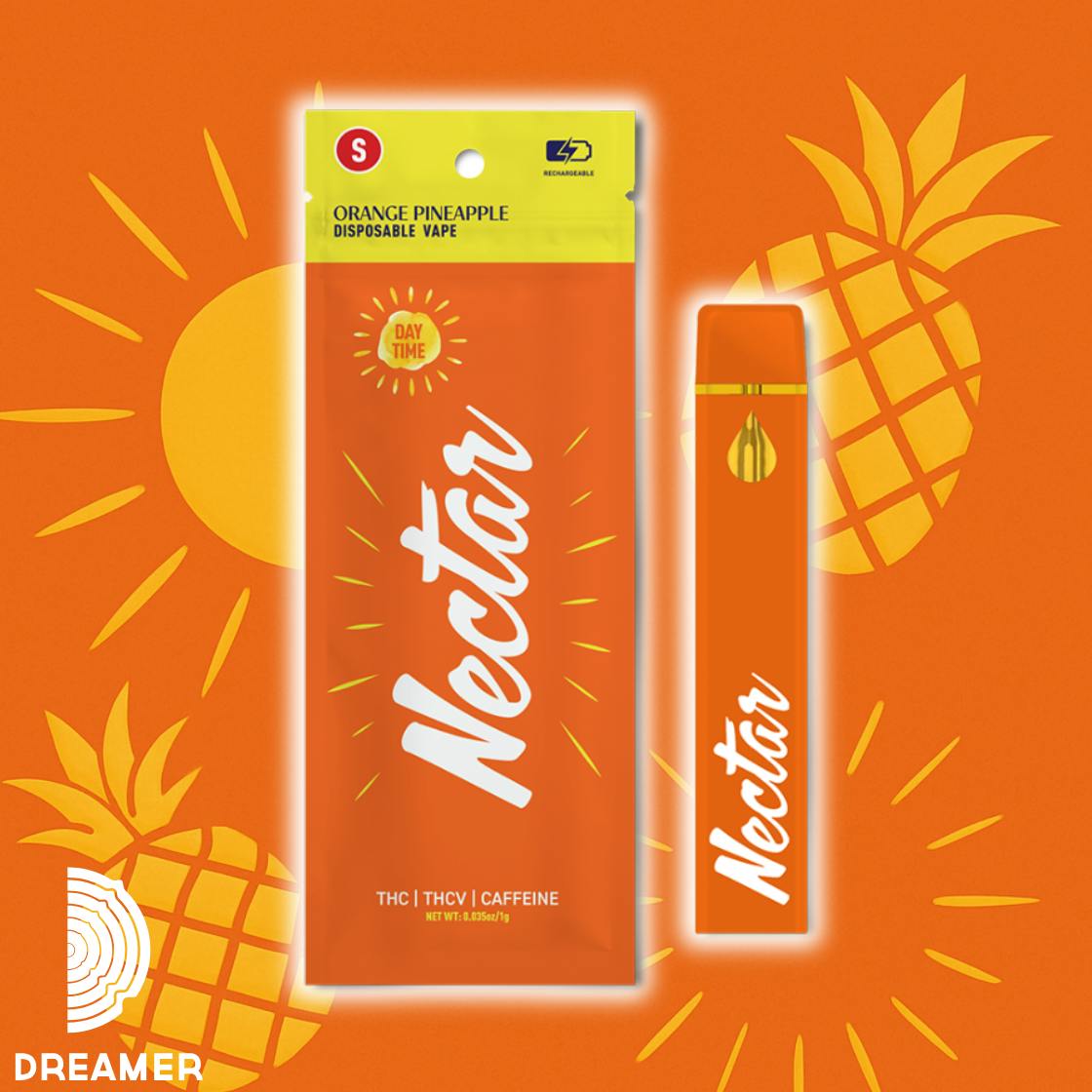 Photograph of product: Orange Pineapple Daytime Dispo | 1g
