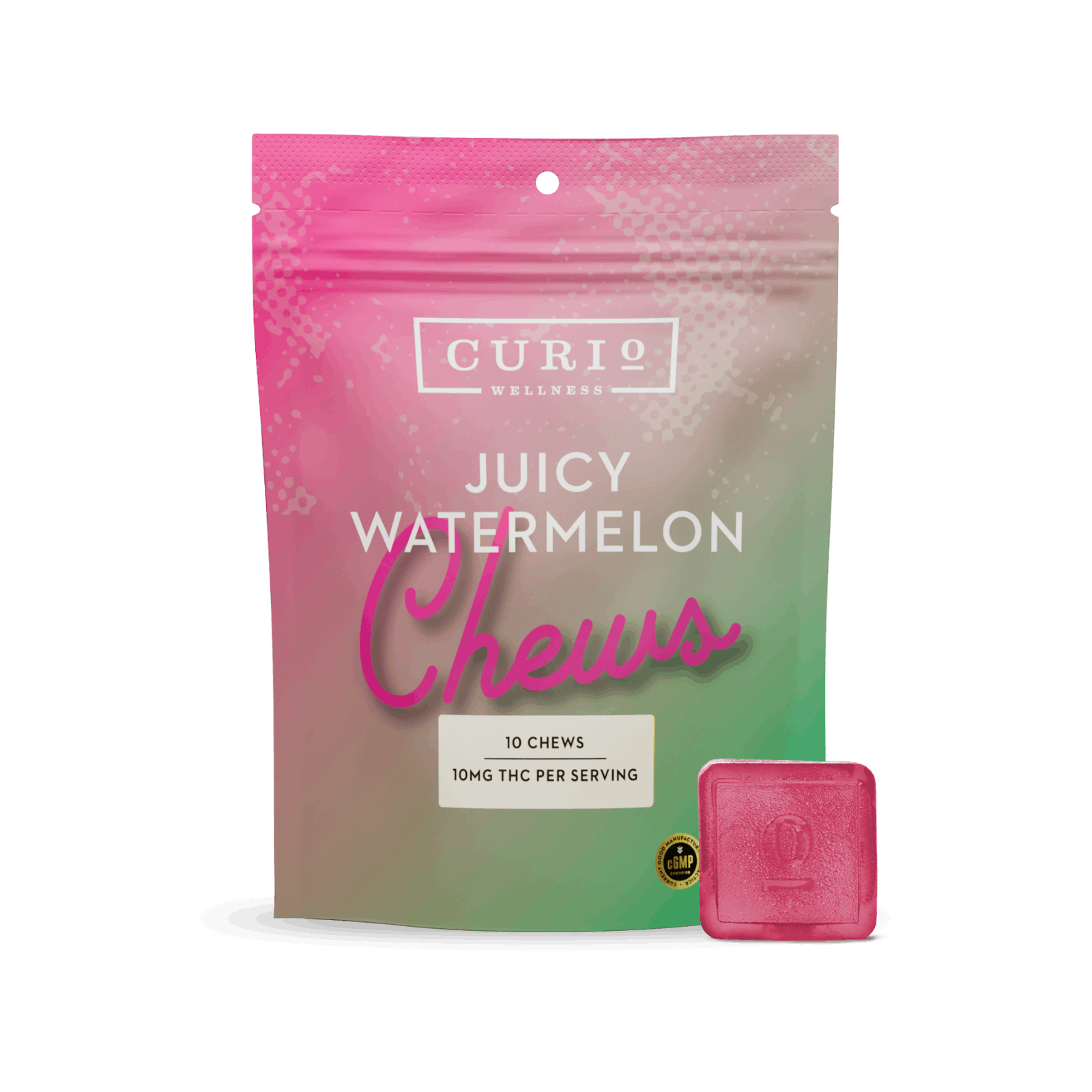 Photograph of product: Juicy Watermelon Chews 10mg 10 Pack | 100mg