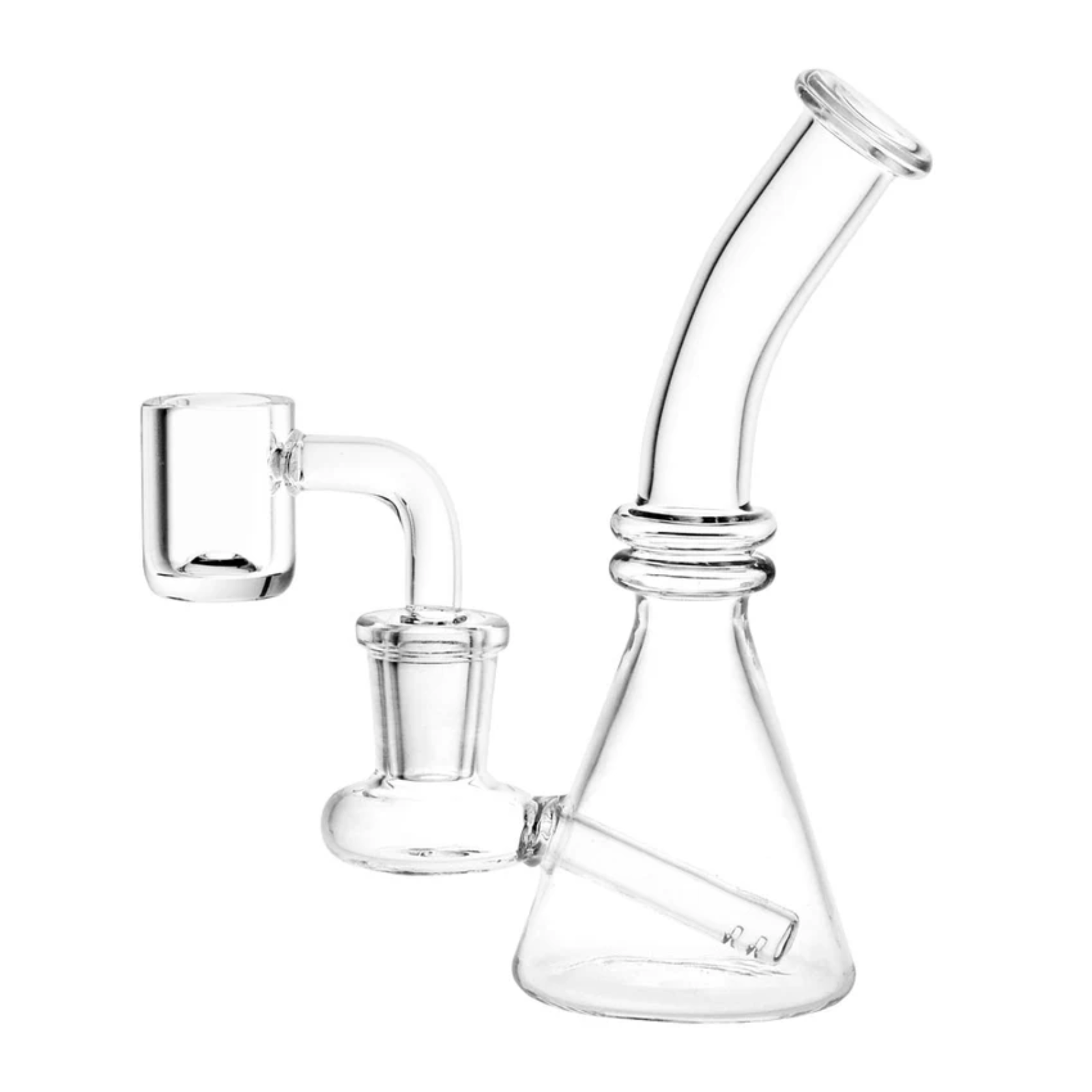 Photograph of product: Dab Rig | Glass Beaker w/ Quartz Banger 5'' 14mm | AFG