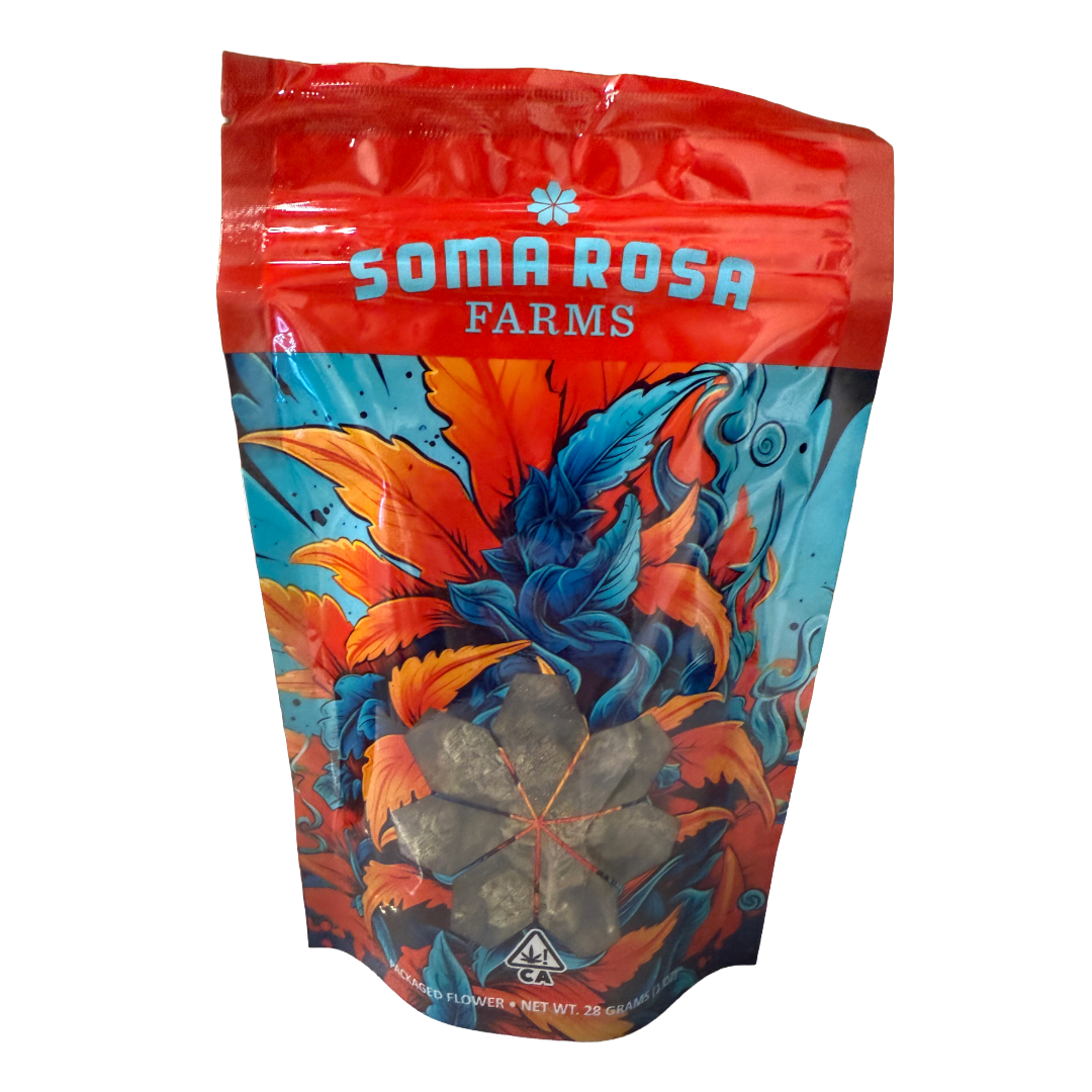 Photograph of product: SOMA ROSA FARMS - EMERALD RUNTZ 28G