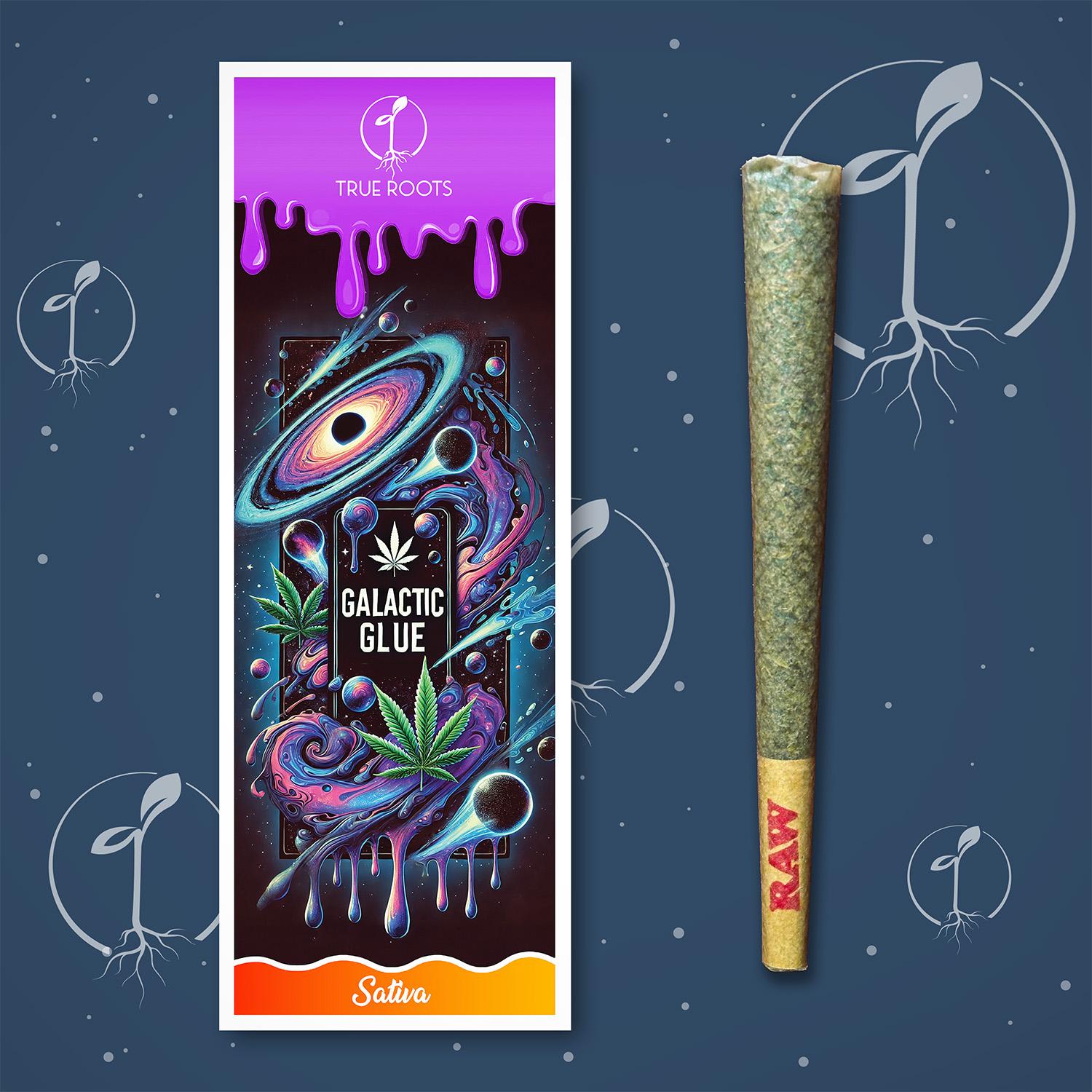 Photograph of product: Canvas Cones - Galactic Glue - Preroll 1.1g [Oui'd]