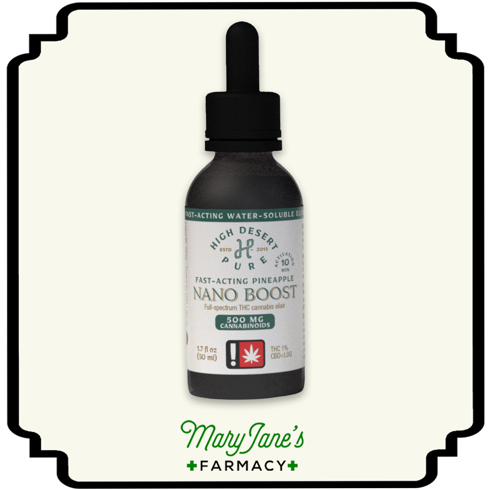 Photograph of product: Fast Acting Pineapple Nano Boost Tincture | 1.7oz
