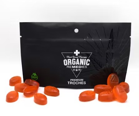 Photograph of product: Blood Orange Live Resin Troches | 50mg/15mg (750mg)