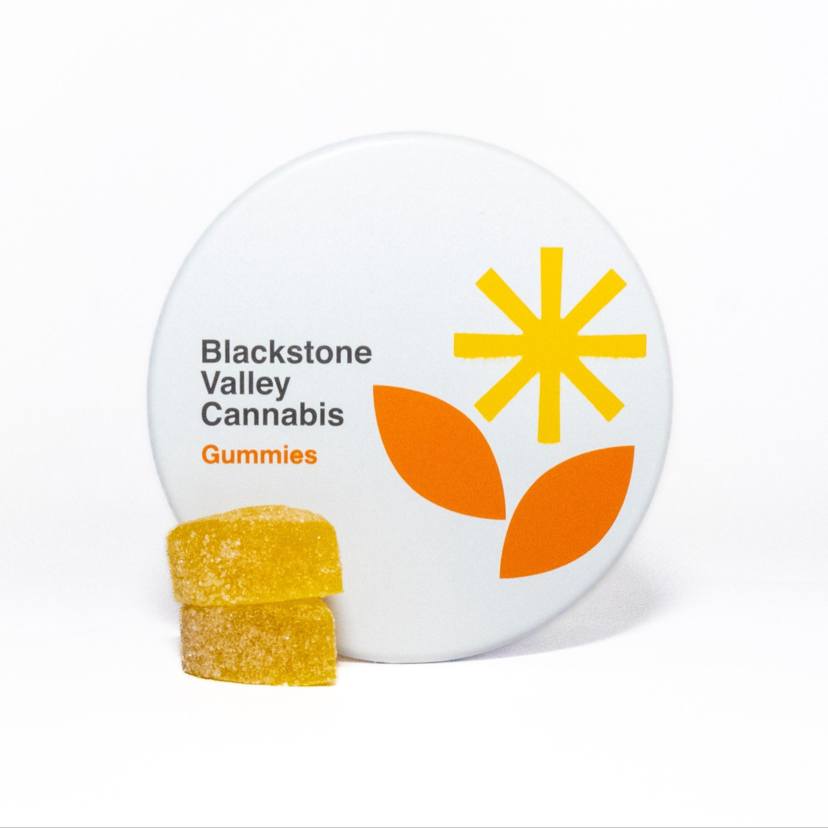 Photograph of product: Gummies | BVC | Mellow Mango Peach | 1:1 TH-oui:CBD | Live Rosin | 20pk