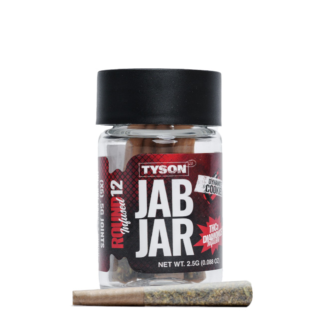 Photograph of product: JAB JAR - DYNAMITE COOKIES - DIAMOND INFUSED 5-PACK