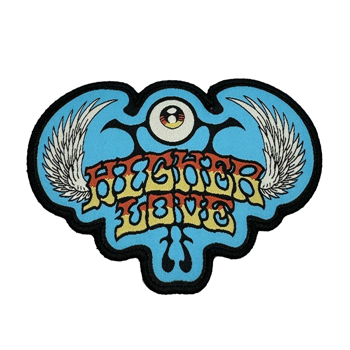 Photograph of product: Flying Eyeball Iron-on Patch