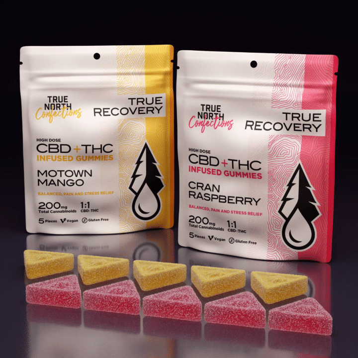 Photograph of product: 200mg | Motown Mango 100mg TH-oui : 100mg CBD | Gummies