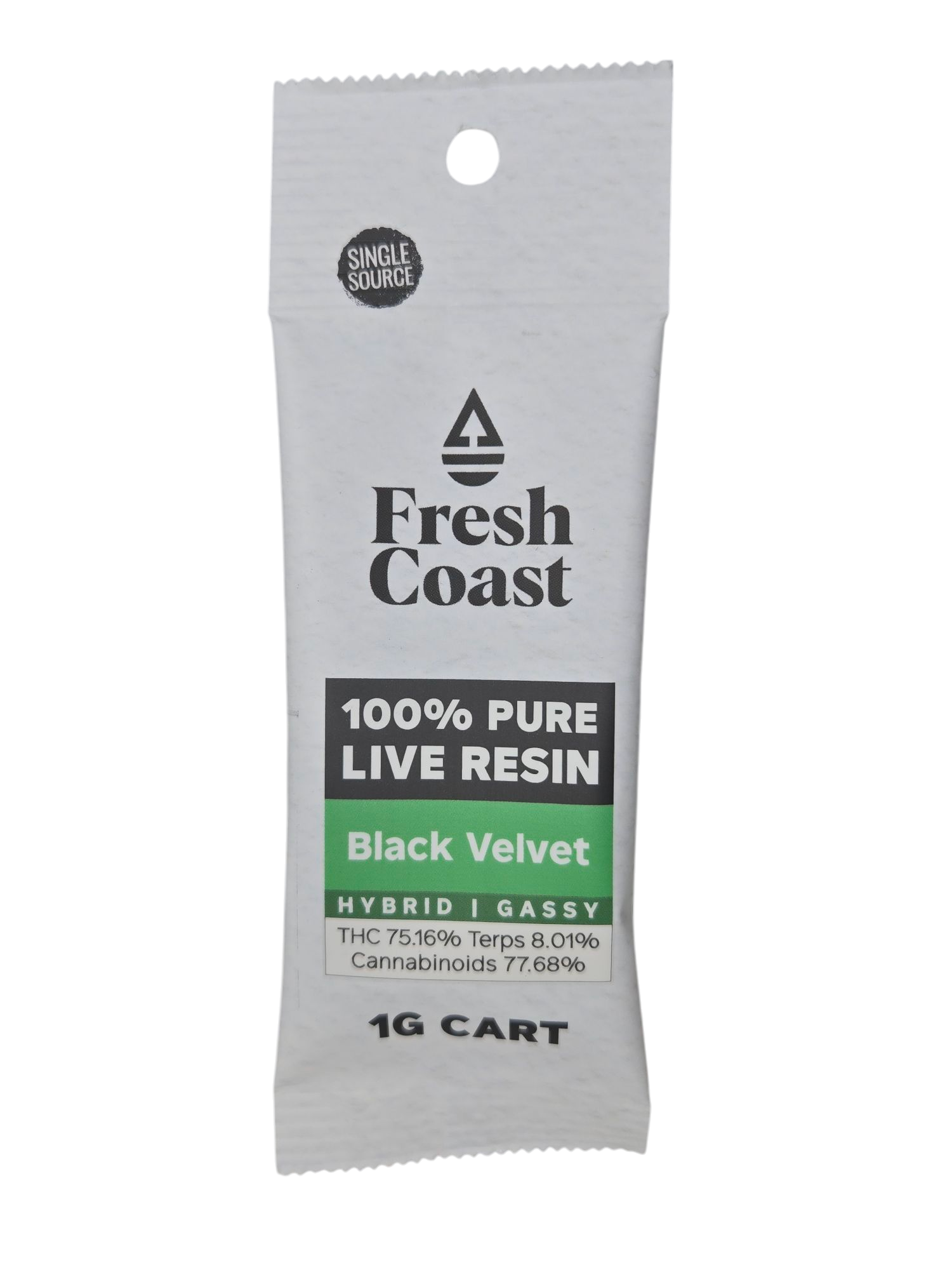 Photograph of product: Black Velvet | 1g Pure Live Resin Cart