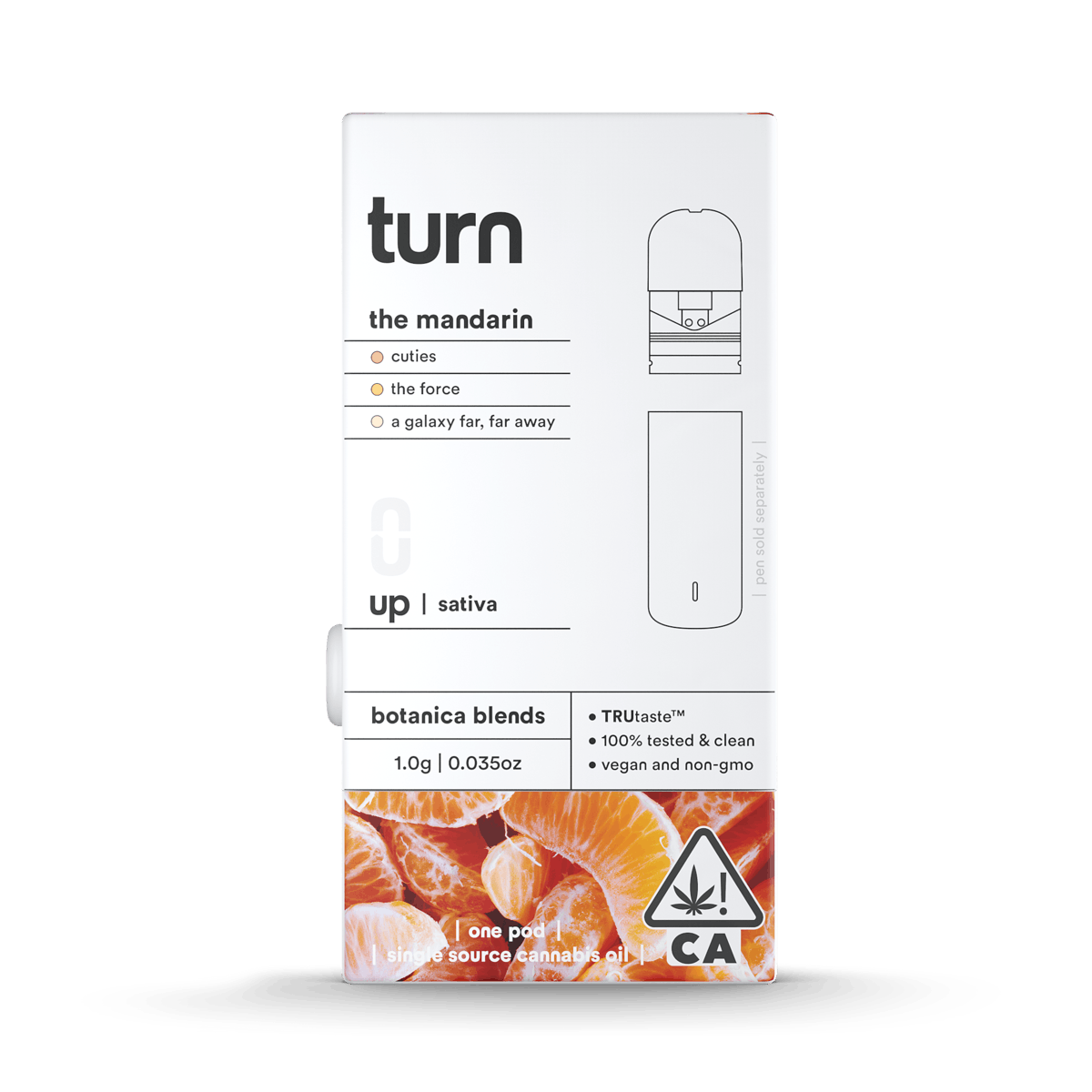 Photograph of product: Turn - Up - The Mandarin - Vape Pod - 1.0g