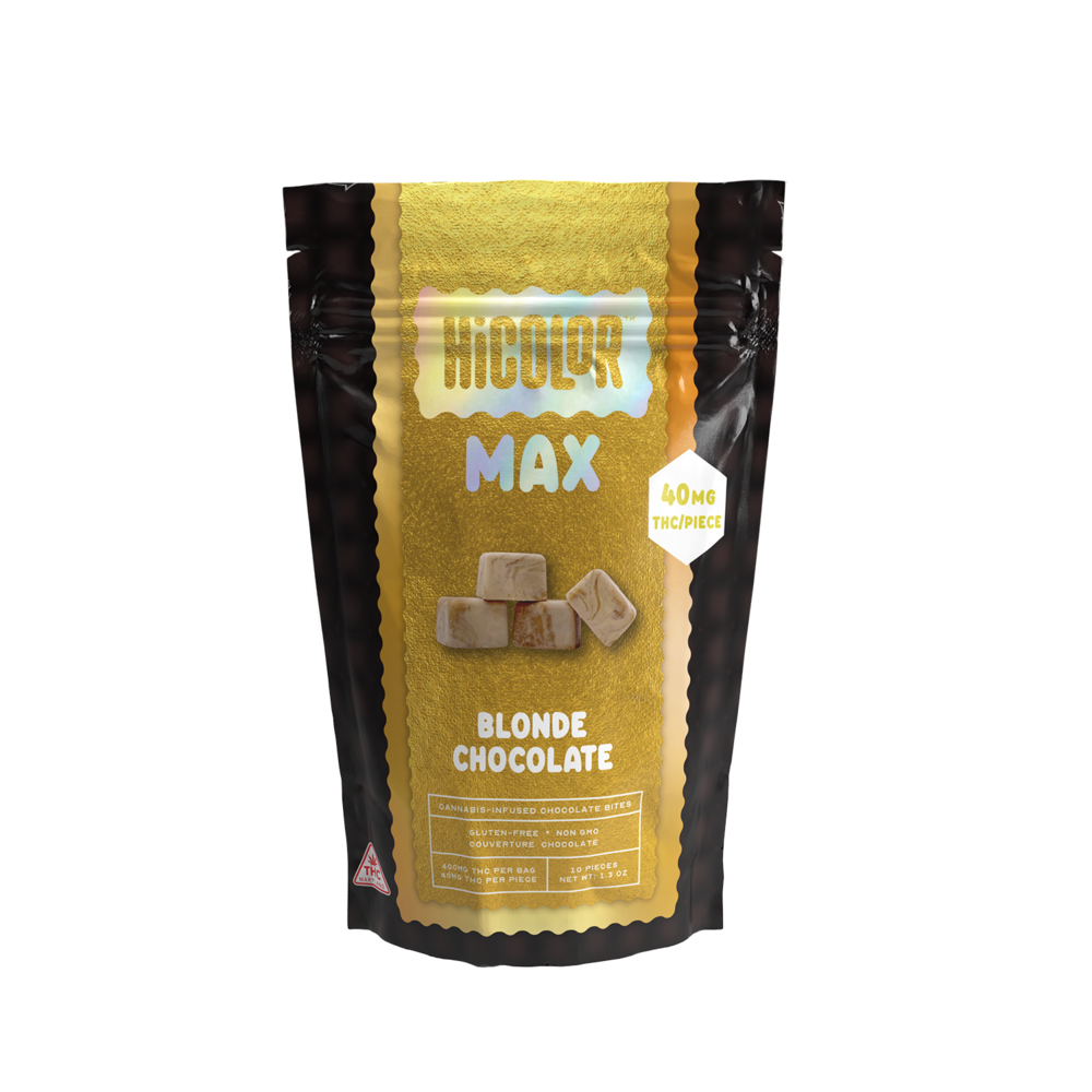 Photograph of product: MED ONLY - HiColor 40mg Max Blonde Chocolate - 400mg
