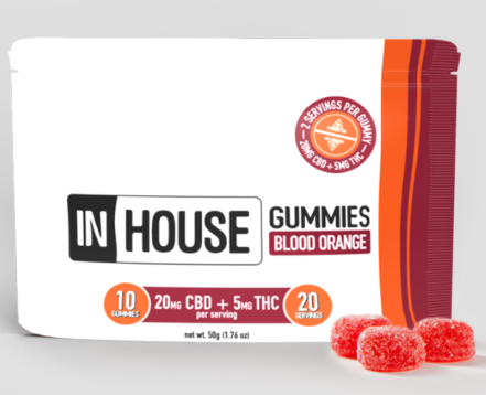 Photograph of product: Gummies | Blood Orange | 5mg Per Serving | 20 Servings
