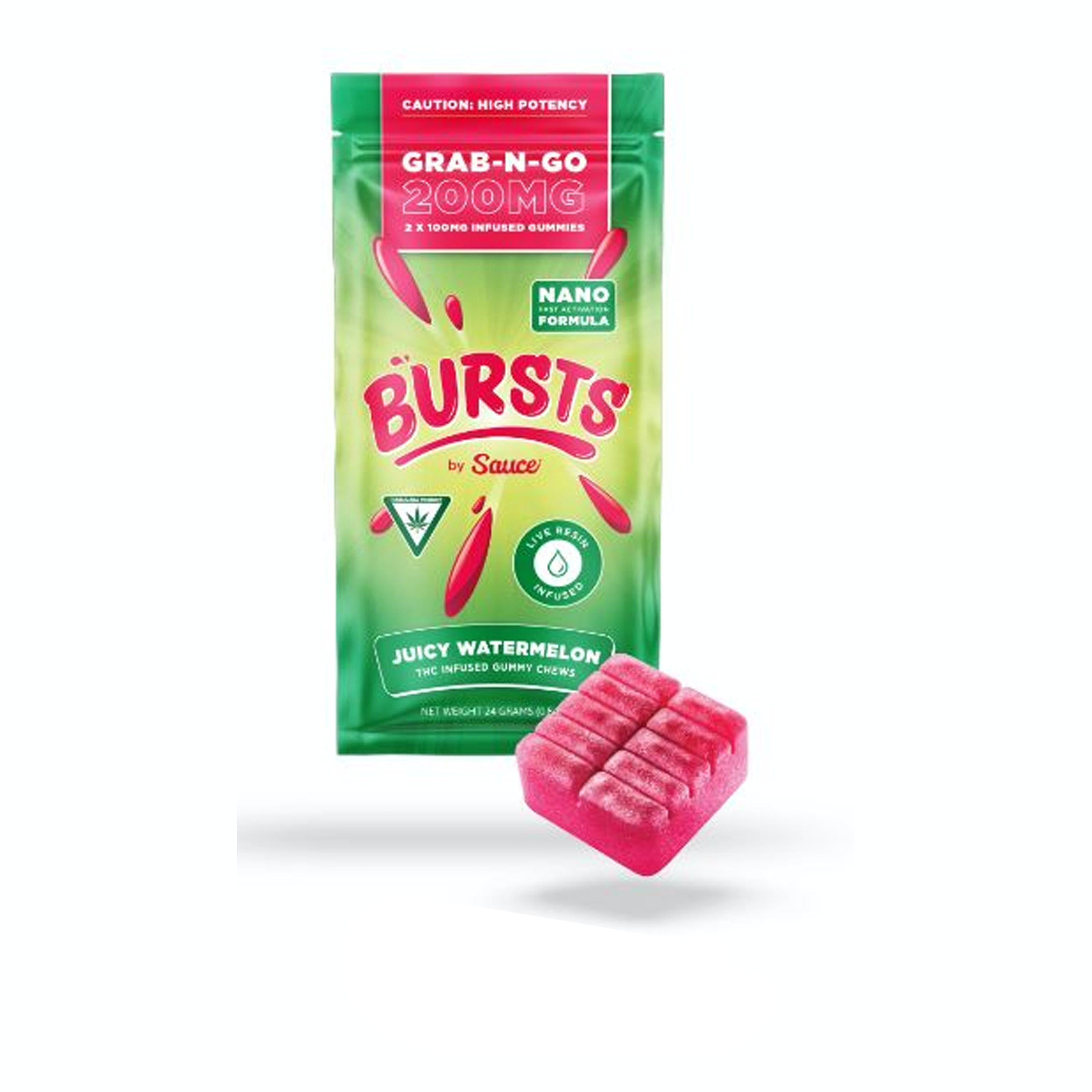 Photograph of product: Sauce Grab-N-Go Juicy Watermelon 200mg