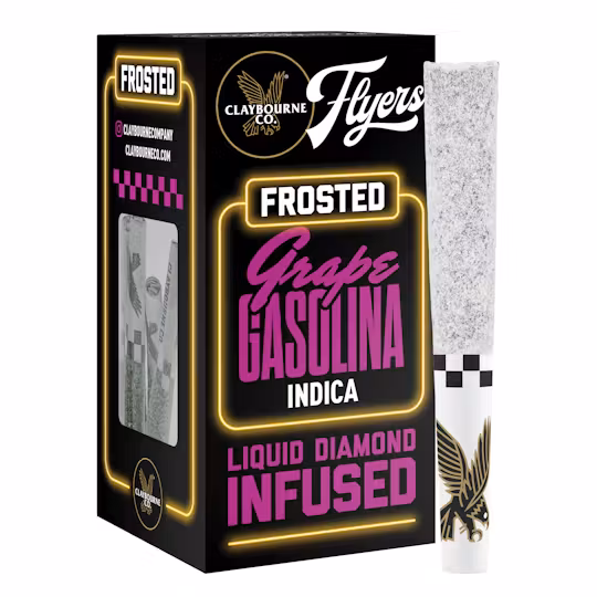 Photograph of product: Claybourne Co. - x 5pk Flyers Frosted Prerolls - Peach Pie